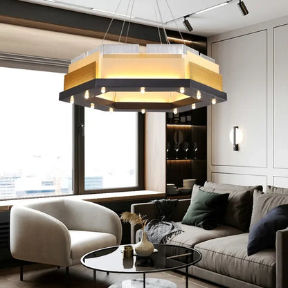 DecorBites™ LED Chandelier: Postmodern Art Lamp for Designer Living Room, Bar, Restaurant.