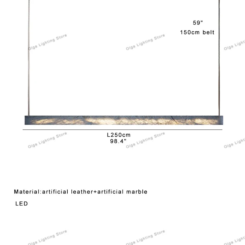 DecorBites™ 2025 Marble Design Pendant Light - Dimmable LED Office Bar Decor