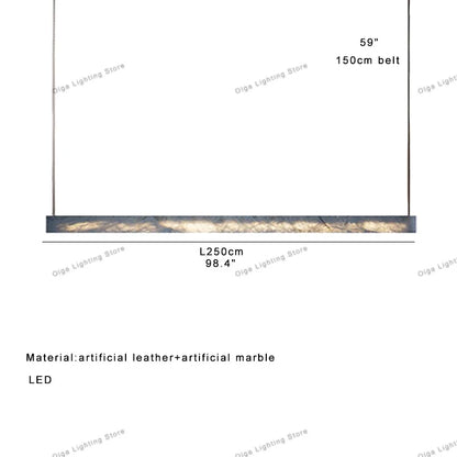 DecorBites™ 2025 Marble Design Pendant Light - Dimmable LED Office Bar Decor