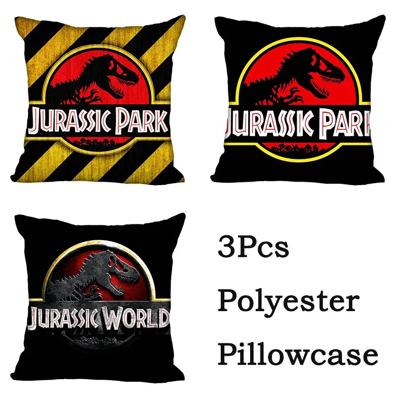 DecorBites™ Jurassic Park Dinosaur Pillowcase Cover for Living Room Sofa and Chair