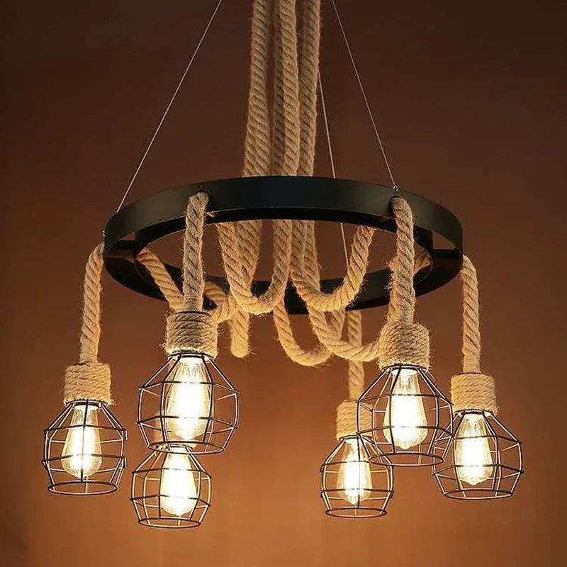 DecorBites™ Industrial Rustic Pendant Lights Indoor Lamp for Living Dining Room Home Décor