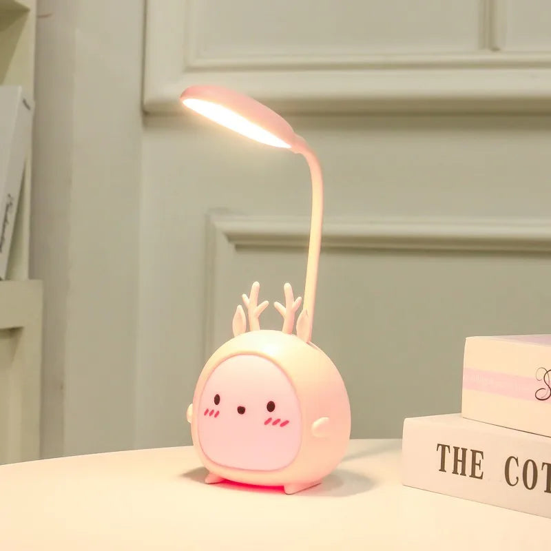 DecorBites™ Cartoon LED Desk Lamp: Cute & Colorful Eye-Protective Night Light
