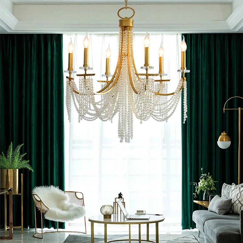 DecorBites™ LED Chandelier: Vintage Home Pendant Lights for Living & Dining Room