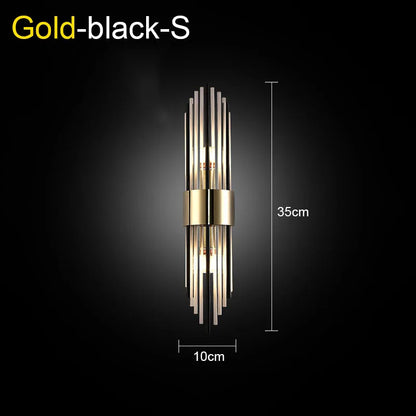 DecorBites™ Crystal Wall Lamp: Elegant LED Indoor Lighting for Living Room, Bedroom, Hotel, and TV Background