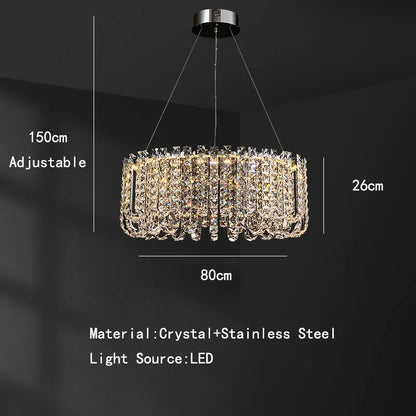 DecorBites™ Crystal Pendant Ceiling Lamp LED Luxury Hanging Light