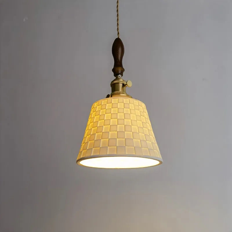 DecorBites™ Ceramic Copper LED Pendant Light for Kitchen Dining Bedroom Decor