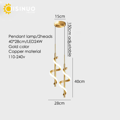 DecorBites™ Gold Copper LED Wall Sconce for Bedroom Living Room Hallway