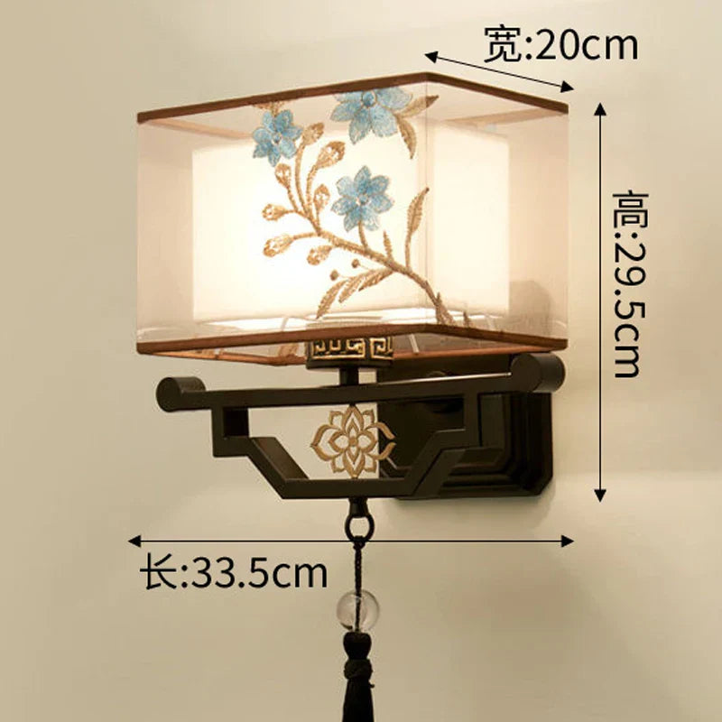 DecorBites™ Elegant Fabric Wall Lamp for Living Room Bedroom, Modern LED Lighting Fixtures