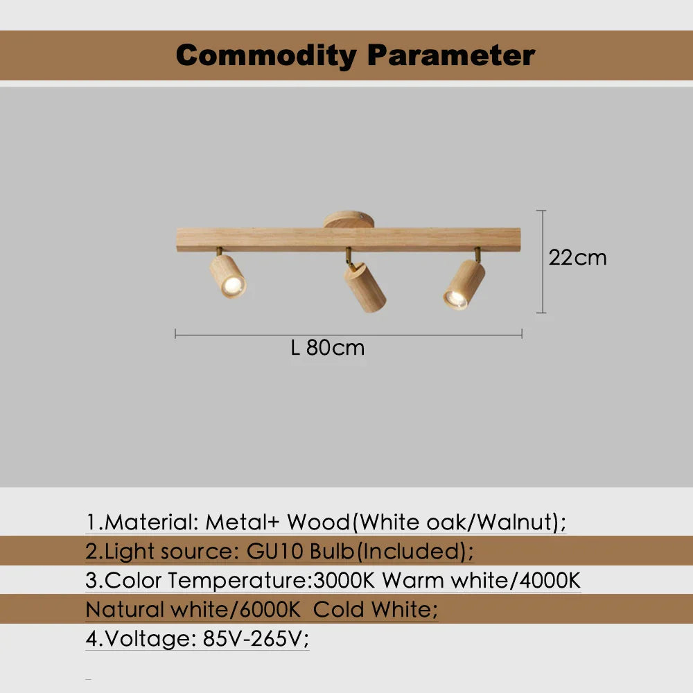 مصباح سقف LED GU10 قابل للتعديل من DecorBites™ لإضاءة المنزل