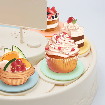 DecorBites™ Dessert Table Rotating Machine for Sushi, Cupcakes, Macarons Display