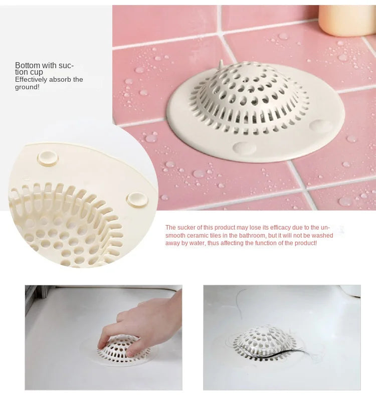 DecorBites™ Hair Catcher Drain Strainer for Kitchen Sink and Shower Floor - Bathroom Filter