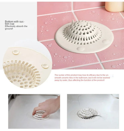 DecorBites™ Hair Catcher Drain Strainer for Kitchen Sink and Shower Floor - Bathroom Filter