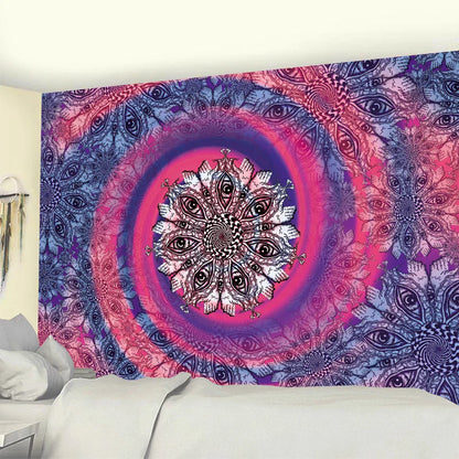 Decobites Mystic Symbol Mandala Tapestry for Bohemian Tarot Room Wall Decor