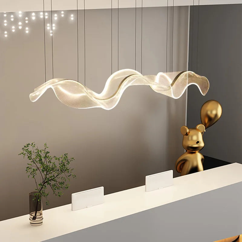 Acrylic Adjustable Dining Chandelier