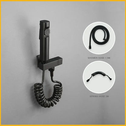 DecorBites™ Brass Bidet Faucet Set Dual Function Shattaf Sprayer Gold Sanitary Shower