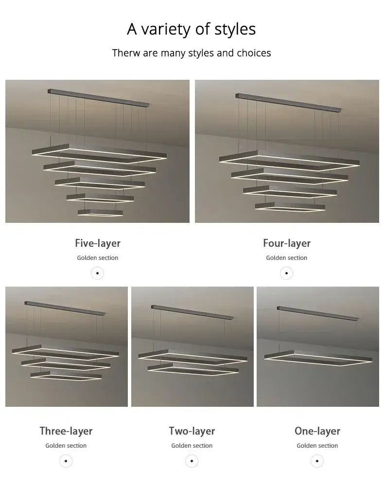 DecorBites™ Dimmable Nordic LED Ceiling Chandelier for Living Room