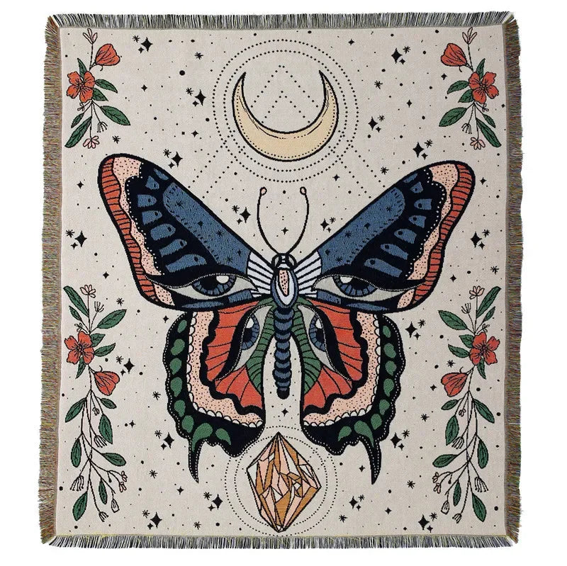 DecorBites™ Bohemian Outdoor Blanket - Luxury Tapestry Rug for Camping, Picnics, and Home Decor