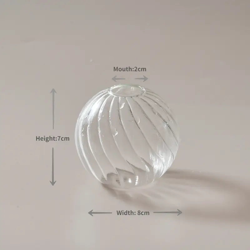 Modern Nordic Glass Vases Set for Home and Wedding