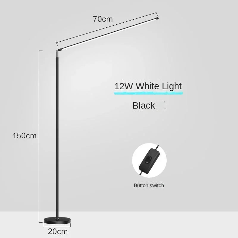 Lámpara de suelo LED Decorbites™: Accesorio de lectura minimalista súper brillante para sala de estar y dormitorio