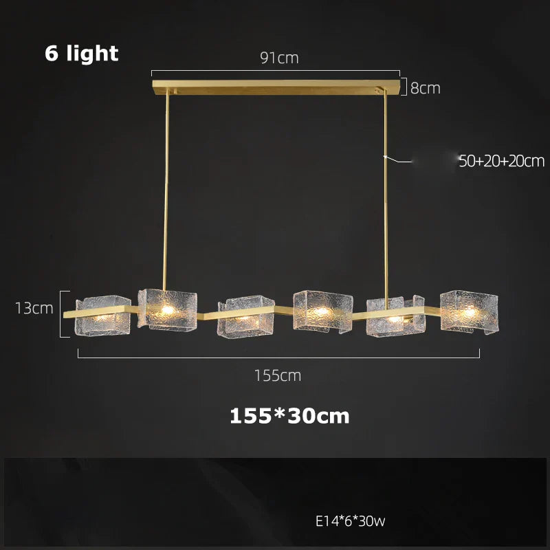 DecorBites™ Crystal Chandelier: Modern Luxury Pendant Light for Living Room, Restaurant, and Bar