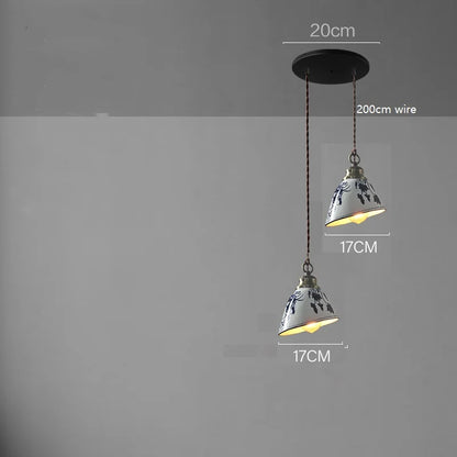 DecorBites™ Ceramic LED Pendant Lamp: Modern Simple Indoor Decor Lighting for Home & Restaurant