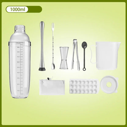 DecorBites™ Cocktail Shaker: Bartender's Beverage Mixer for Champagne & Cocktails