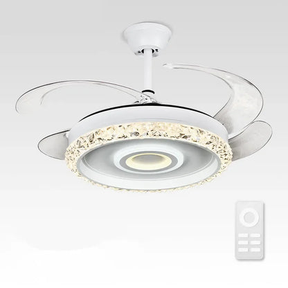 Lámpara de techo con ventilador de hojas DecorBites™ de 42 pulgadas, iluminación invisible para dormitorio y comedor