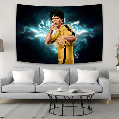 Decobites Bruce Lee Hippie Tapestry for Bedroom Decor