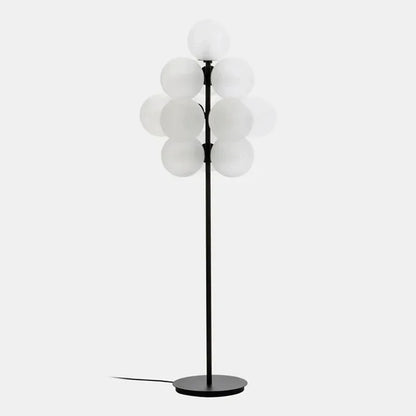 DecorBites™ Glass Bubble Floor Lamp: Modern Nordic LED Lighting for Living Room and Bedroom