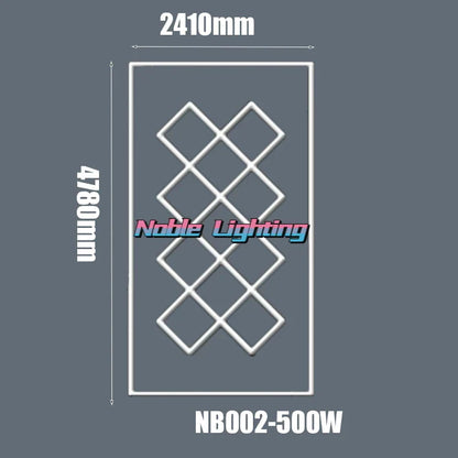 DecorBites™ Hexagon LED Ceiling Light for Home Garage and Commercial Systems