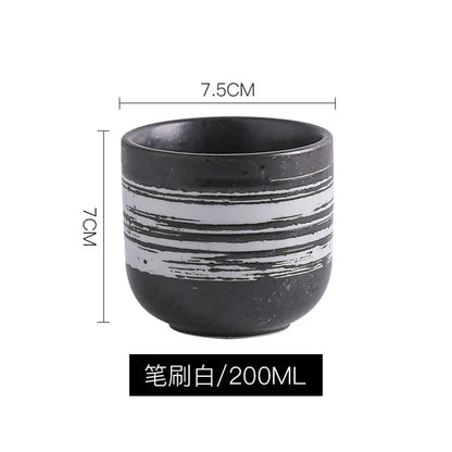DecorBites™ Japanese Ceramic Coffee Tea Cup Porcelain Drinkware Mug - Wholesale