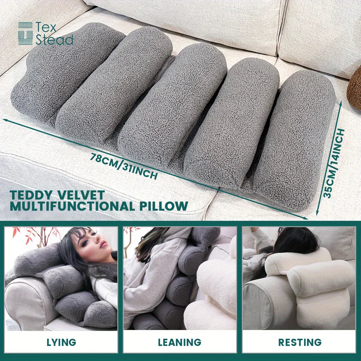 Decobites Mesh Lumbar Support Pillow for Office Chair - Adjustable and Breathable Design