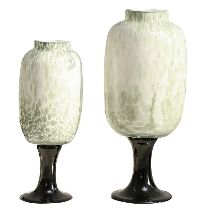 DecorBites™ Dot Texture Glass Vase for Stylish Home Decor