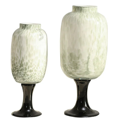 DecorBites™ Dot Texture Glass Vase for Stylish Home Decor