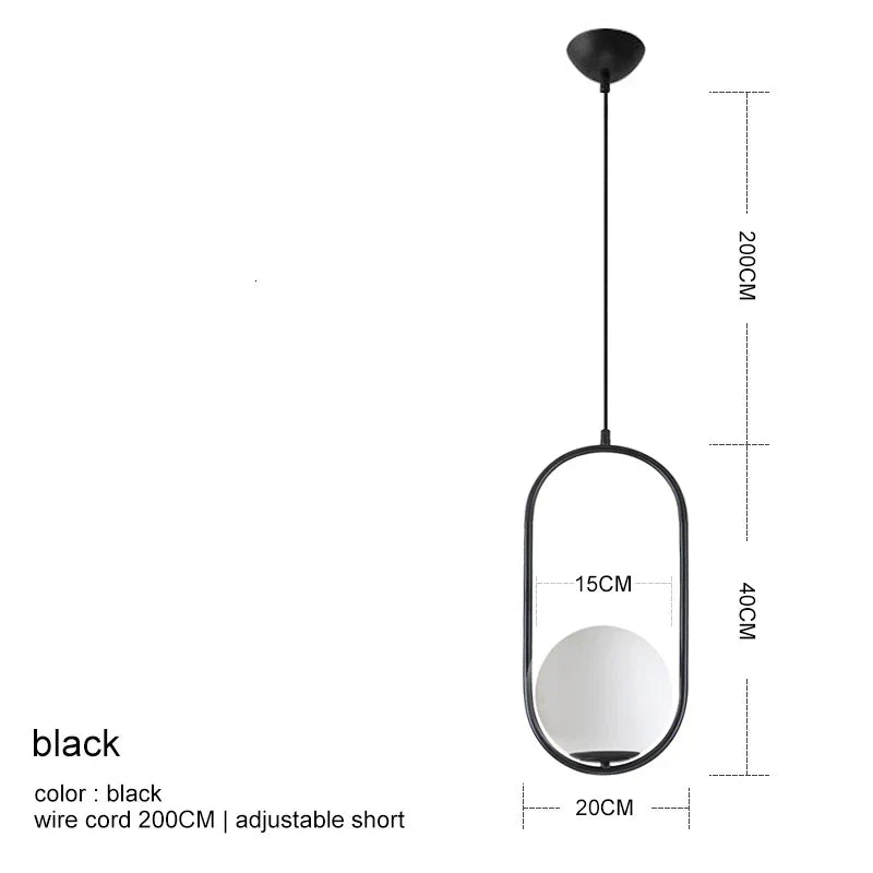 Lámpara colgante de bola de cristal DecorBites™: Elegante lámpara de comedor, acabado dorado