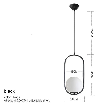 Lámpara colgante de bola de cristal DecorBites™: Elegante lámpara de comedor, acabado dorado