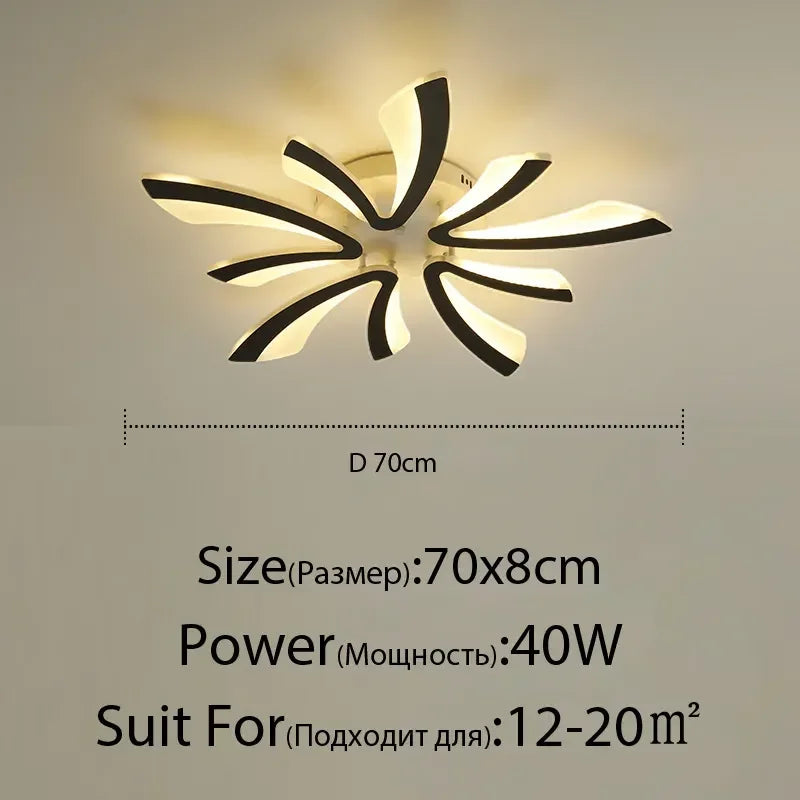 Remote LED Ceiling Fixture