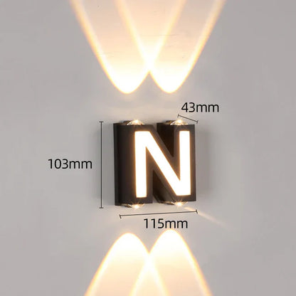 DecorBites™ IP65 LED Wall Lamp for Indoor/Outdoor Waterproof Garden Lighting