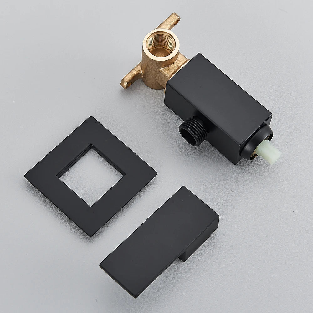 Grifo de bidé DecorBites™ negro, montaje en pared, rociador de ducha para inodoro