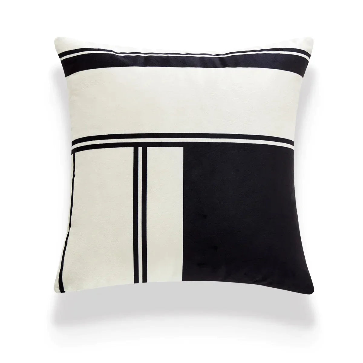 DecorBites™ Embroidered Black White Minimalist Cushion Cover Light Luxury Home Decor Pillow