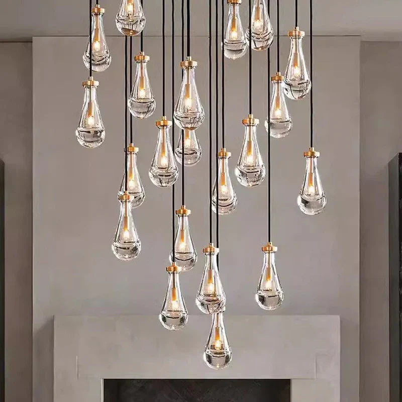 DecorBites™ LED Pendant Light Chandeliers for Living Room Staircase Indoor Lighting