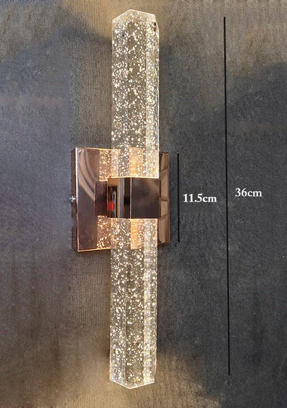 DecorBites™ Bubble Crystal LED Wall Sconces for Bathroom Dresser Living Room Bedroom Mirrors