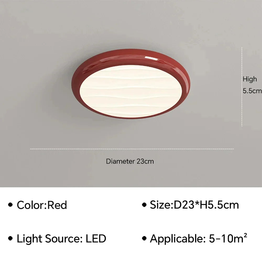 DecorBites™ LED Ceiling Light: Nordic Minimalist Design, Remote Control, for Bedroom, Living Room