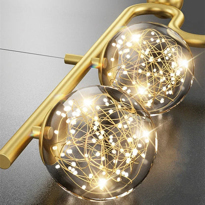 Lámpara colgante LED con bola de cristal DecorBites™ para comedor, sala de estar, dormitorio y cocina