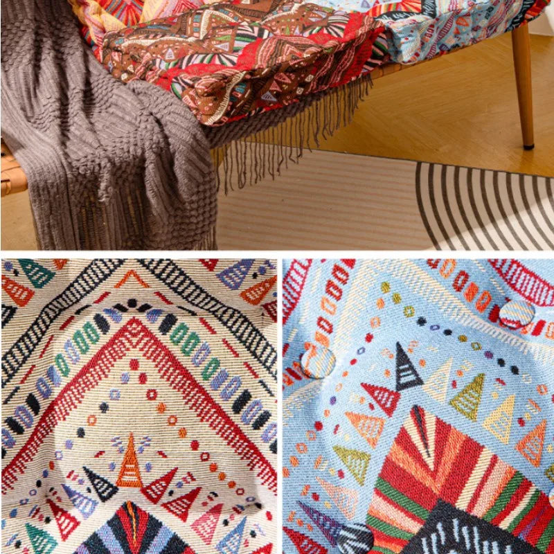 DecorBites™ Boho Square Floor Pillows for Adults and Kids - Large Seating Cushions for Home Decor