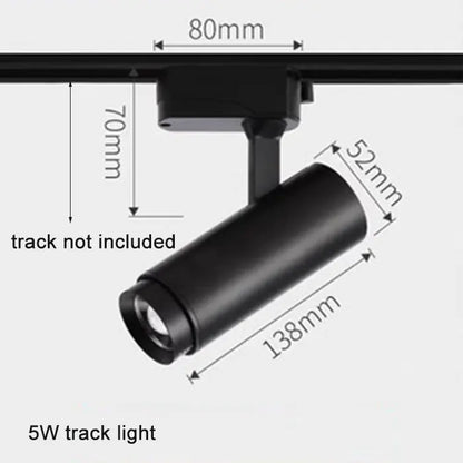 أضواء مسار صناعية سوداء قابلة للتعديل من DecorBites™