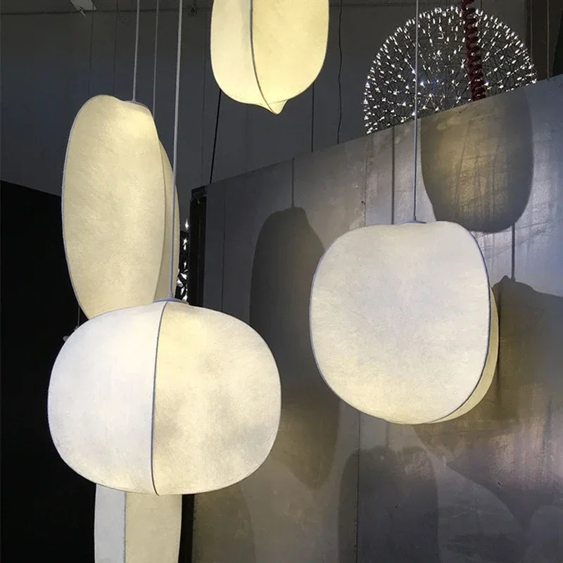Silk Nordic Pendant Light Wabi Sabi D60cm