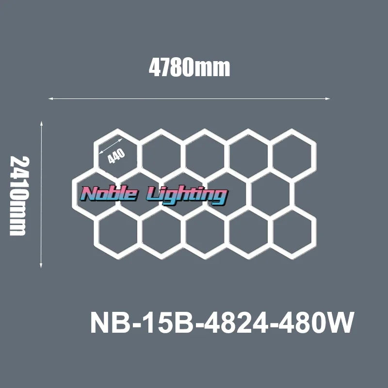 DecorBites™ Hexagon LED Ceiling Light: High-Performance, Best-Selling, Honeycomb Design