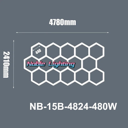 DecorBites™ Hexagon LED Ceiling Light: High-Performance, Best-Selling, Honeycomb Design