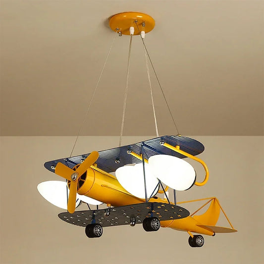 DecorBites™ Airplane Chandelier LED Lights for Boy's Room